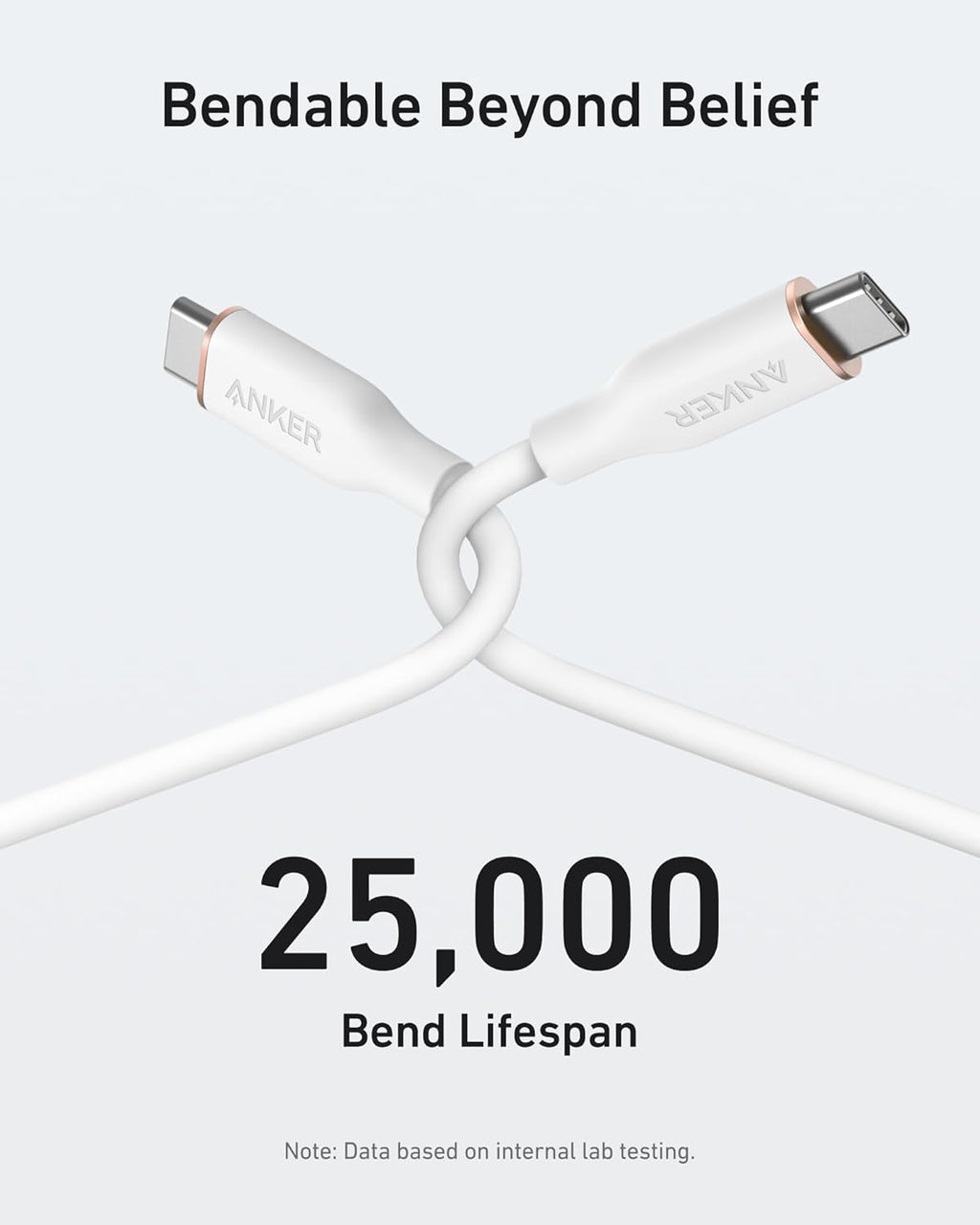 Anker cable with 25,000 bend lifespan for durability
