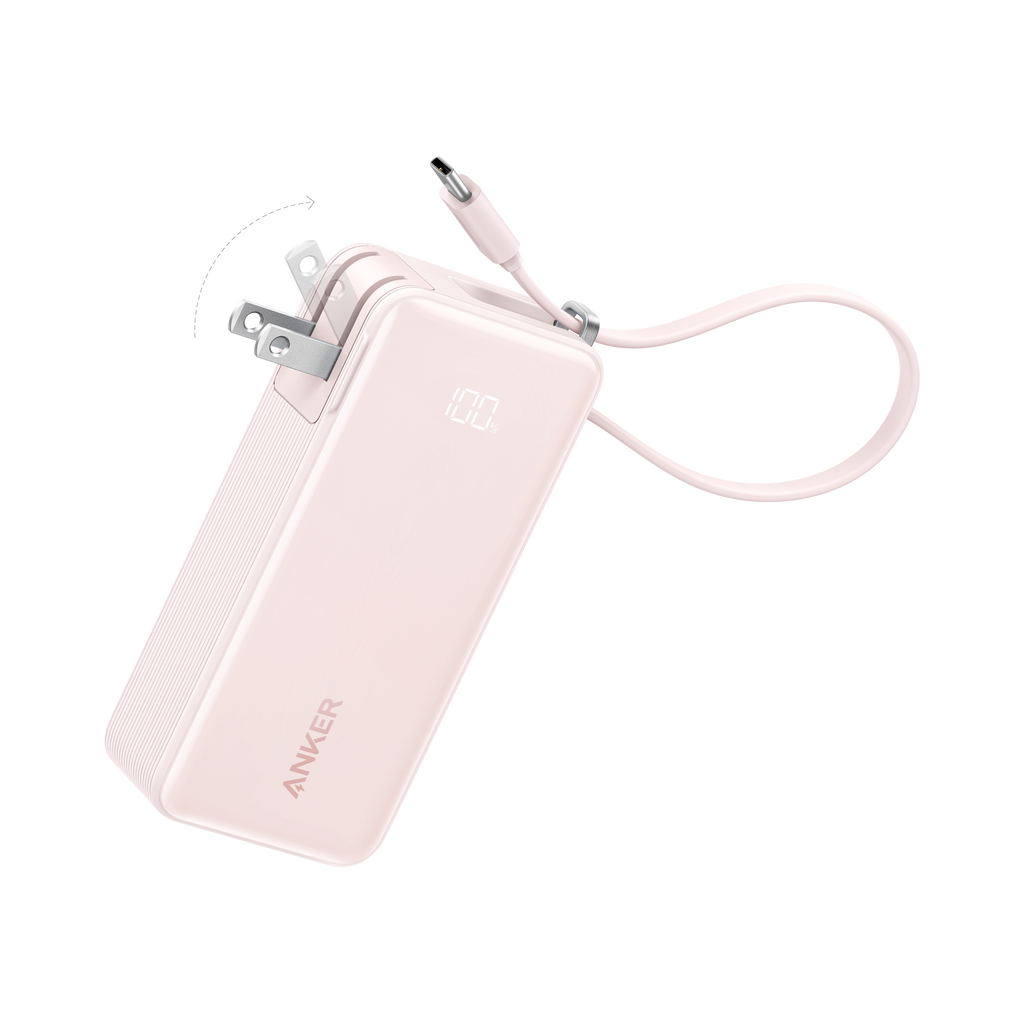 Power Bank (10K, Fusion, Built-In Cable)