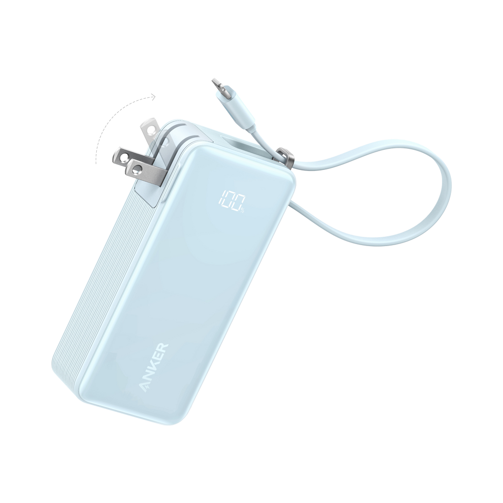 Power Bank (10K, Fusion, Built-In Cable)