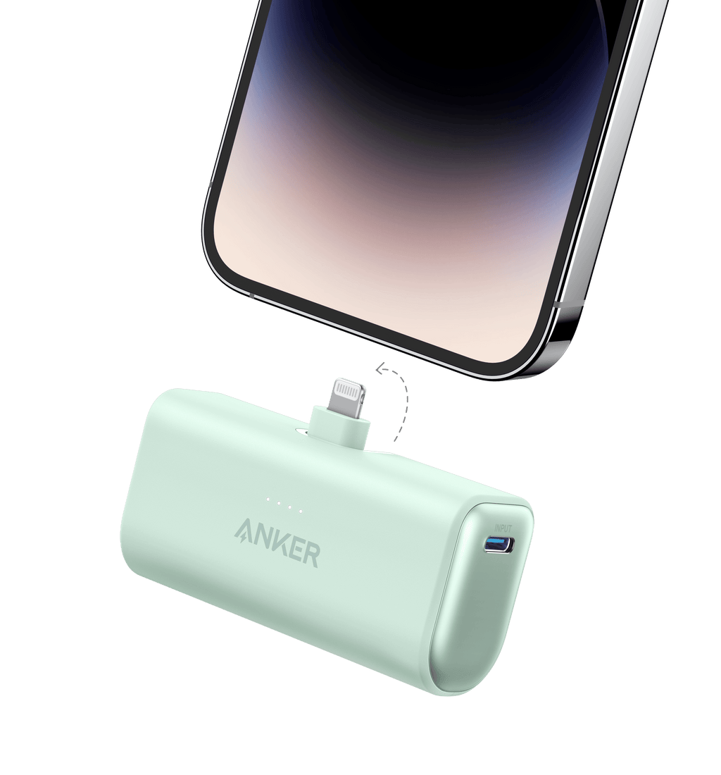 Nano Power Bank (12W, Built-In Lightning Connector)-boa